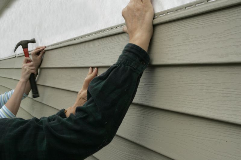 Faux Wood Siding Installation
